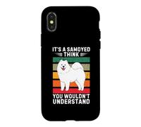 Vintage C'est Un Chien samoyède Qui Pense Que Vous ne comprendriez Pas Coque pour iPhone X/XS