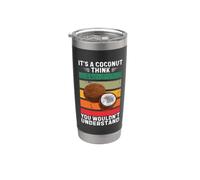 Vintage, c'est un fruit de noix de coco, je pense que vous ne comprendriez pas Gobelet isotherme en acier inoxydable double paroi