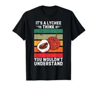 Vintage, C'est Un Litchi, Je Pense Que Vous ne comprendriez Pas T-Shirt Graphique avec Valeur, Homme, Noir, S