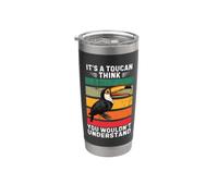 Vintage, c'est un oiseau toucan, je pense que vous ne comprendriez pas Gobelet isotherme en acier inoxydable double paroi