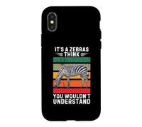 Vintage C'est Un zèbre Qui Pense Que Vous ne comprendriez Pas Coque pour iPhone X/XS