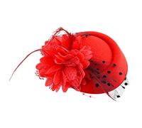 Vintage Chapeau Bibi Mariage Fascinators Hat Chapeaux Cérémonie 20's 50's Flower Feather Dress Hat Tea Party Cocktail Veil Bibi Voilette Pill Box Bandeau Voile Ladies Girls Chapeau Femme Mariage