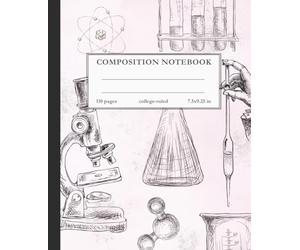 Vintage Chemistry Lab Notebook - College Ruled Composition Book Featuring Scientific Apparatus Illustration - 7.5 x 9.25 in: A College-Ruled Notebook for Chemistry Notes, Study, and Everyday Writing