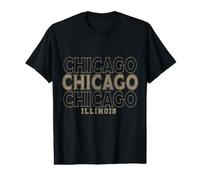 Vintage Chicago Illinois T-Shirt Graphique avec Valeur