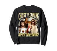 Vintage Christ is Coming ES-tu en Train d'avaler Sweatshirt