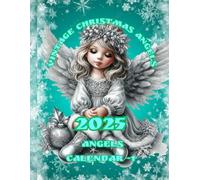 Vintage CHRISTMAS ANGELS: 2025 ANGELS CALENDAR -1. Angels with delicate wings, snowflake ornaments and radiant wreath bring an air of festive charm and refined beauty