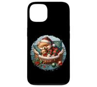 Vintage Christmas Dog Graphic for Men Retro Pomeranian Dad Coque pour iPhone 13