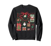 Vintage Christmas Icons Merry Christmas Coquette Bow Sweatshirt