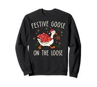 Vintage Christmas Silly Goose on The Loose, Xmas Sweatshirt