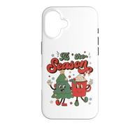 Vintage Christmas Tis The Season Christmas Tree Coffee Latte Coque pour iPhone 16
