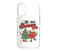 Vintage Christmas Tis The Season Christmas Tree Coffee Latte Coque pour iPhone 17
