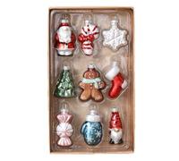 Vintage Christmas Tree Ornaments, 6 Piece Glass Baubles Nostalgic Decor | Nostalgic Glass Baubles for Christmas Trees, Mantels, Window, Walls, Fireplaces, Dorms, and Indoor or Outdoor Holiday