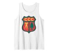 Vintage Civilian Conservation Corps Retro CCC Logo Débardeur