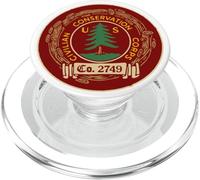 Vintage Civilian Conservation Corps Retro CCC Logo PopSockets PopGrip pour MagSafe