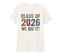 Vintage Class of 2026 WE DID IT Presque là 12 Ans Plus Tard T-Shirt Haut de Gamme