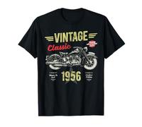 Vintage Classic Born 1956 70th Birthday Retro Moto T-Shirt
