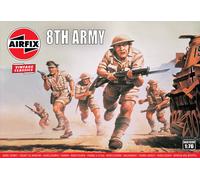 Vintage Classic Figurine 8th Army 1:76 Kit Maquette En Plastique AIRFIX