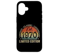 Vintage Classic Legendary Est. Édition limitée 1970 Coque pour iPhone 16
