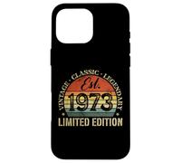 Vintage Classic Legendary Est. Édition limitée 1973 Coque pour iPhone 16 Pro Max
