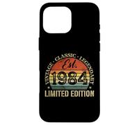 Vintage Classic Legendary Est. Édition limitée 1984 Coque pour iPhone 16 Pro Max