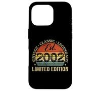 Vintage Classic Legendary Est. Édition limitée 2002 Coque pour iPhone 16 Pro