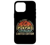 Vintage Classic Legendary Est. Édition limitée 2023 Coque pour iPhone 16 Pro Max
