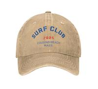 Vintage classique L’été que j’ai tourné assez Casquettes de baseball unisexes Cousins Beach Surf Club 2025 Chapeaux en denim en détresse Casquette de soleil réglable en plein air durable confortable