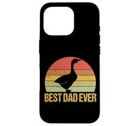 Vintage Classique Silly Funny Goose Cute Best Dad in The World Coque pour iPhone 16 Pro