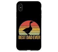 Vintage Classique Silly Funny Goose Cute Best Dad in The World Coque pour iPhone XS Max