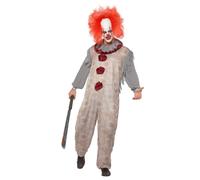 Vintage Clown Déguisement Adultes Enfants Halloween Horreur Effrayant Pennywise