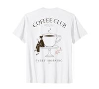 Vintage Coffee Club servi Tous Les Matins Amateurs de café T-Shirt