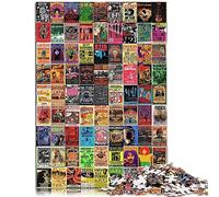 Vintage Collage Puzzle 1000 pièces pour Adultes Puzzle en Bois Excellent Cadeau pour Adultes 50x75 cm