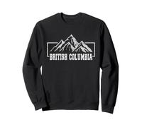 Vintage Colombie Britannique, Ligne d'horizon des Montagnes du Canada Sweatshirt