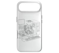 Vintage Computer PC Expanded View IT Diagram Graphic Coque pour iPhone Air