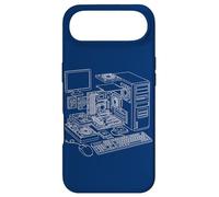 Vintage Computer PC Expanded View IT Diagram Graphic Coque pour iPhone Air