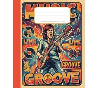 Vintage Concert Poster Composition Notebook: College Ruled Paper For School, College, Work, Students, 110 page | 7.5”x9.25”