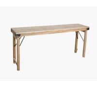 VINTAGE - Console pliante en bois clair L170 Beige