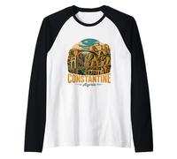 Vintage Constantine Algérie Voyage Souvenir Landmark Cadeau Manche Raglan