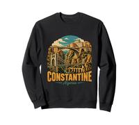 Vintage Constantine Algérie Voyage Souvenir Landmark Cadeau Sweatshirt