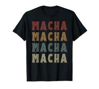 Vintage Cool Macha Nom Funny Love Heart Macha T-Shirt