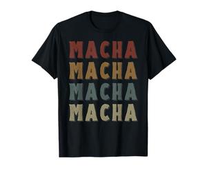 Vintage Cool Macha Nom Funny Love Heart Macha T-Shirt