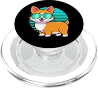 Vintage Corgi Tshirt Kids Boy Girl Funny Corgi Retro Shirt PopSockets PopGrip pour MagSafe