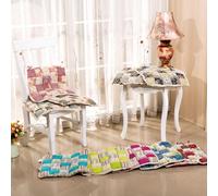Vintage Country Dentelle Pain style pastoral Impression Fleurs Coton Coussin Sit Pad Mat - 17#