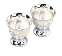 Vintage Coupe à Vin, Gobelets en Alliage D'Argent | Matériau en alliage, Design élégant, Facile à nettoyer, Convient aux bars, cafés et usage domestique