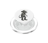 Vintage Cowboy Rat Mouse Texas Wild West PopSockets PopGrip pour MagSafe