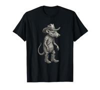 Vintage Cowboy Rat Mouse Texas Wild West T-Shirt