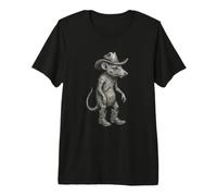 Vintage Cowboy Rat Mouse Texas Wild West T-Shirt Haut de Gamme