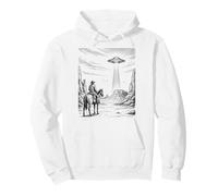Vintage Cowboy UFO Encounter Retro Western Desert Country Sweat à Capuche