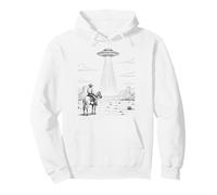 Vintage Cowboy UFO Encounter Retro Western Desert Country Sweat à Capuche