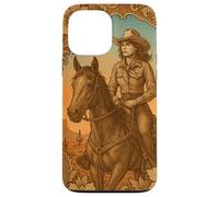 Vintage Cowgirl Cheval Western Rétro Rodéo Queen Coque pour iPhone 13 Pro Max